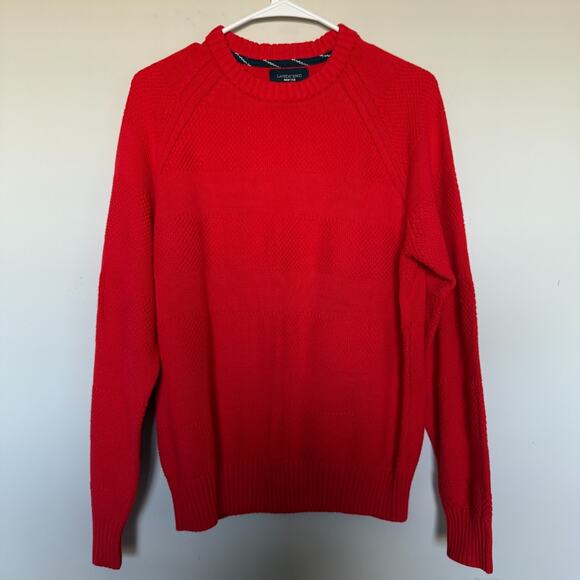 Lands End Drifter Mens Sweater Medium 38-40 Blue Red Crewneck Preppy Bundle Lot - Picture 3 of 11